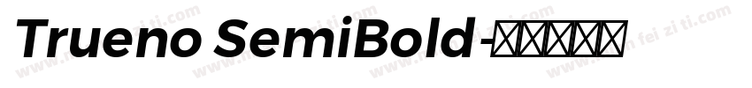 Trueno SemiBold字体转换